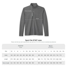 Load image into Gallery viewer, Quarter-Zip Pullover — Men's Heather Gray Performance with Small Embroidered Logo